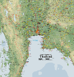 Detailed Map of Thailand - Maps