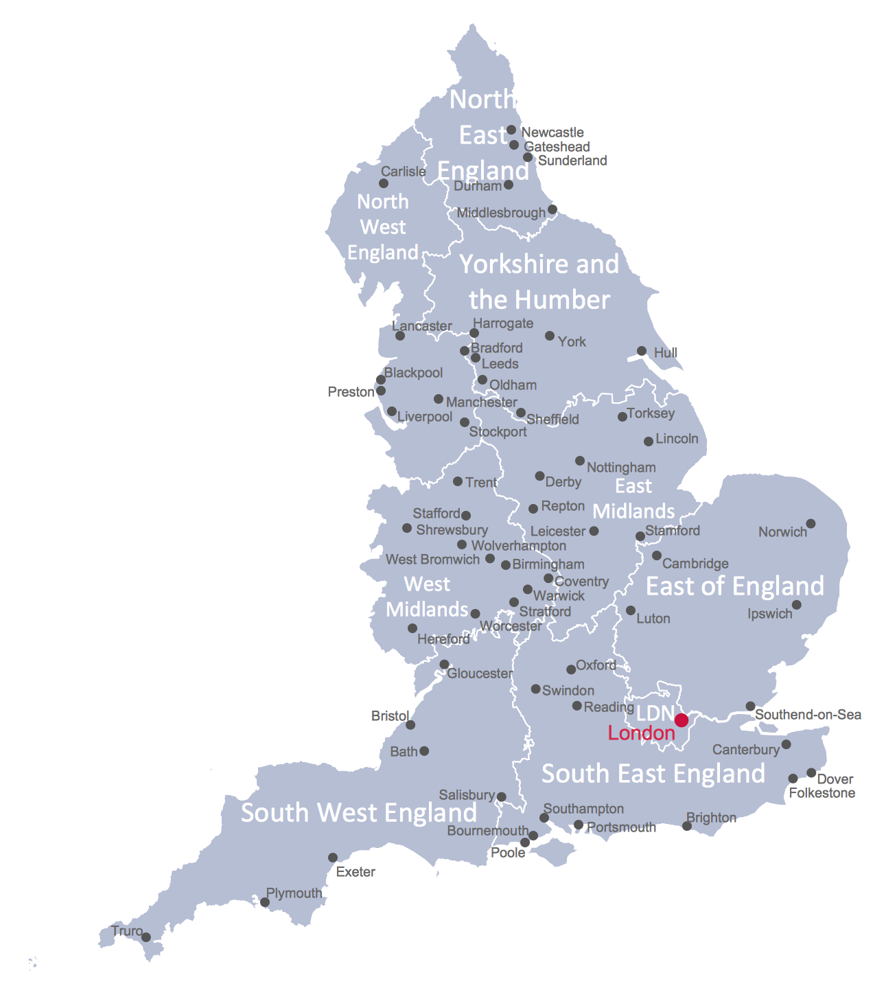 printable map uk cities