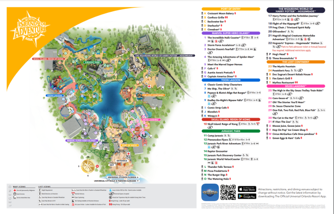 Universal Orlando Maps including - Printable Map Universal Studios Orlando 5 