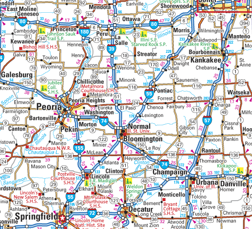 Canvas Print of USA Highway Map - Fine Art Storehouse