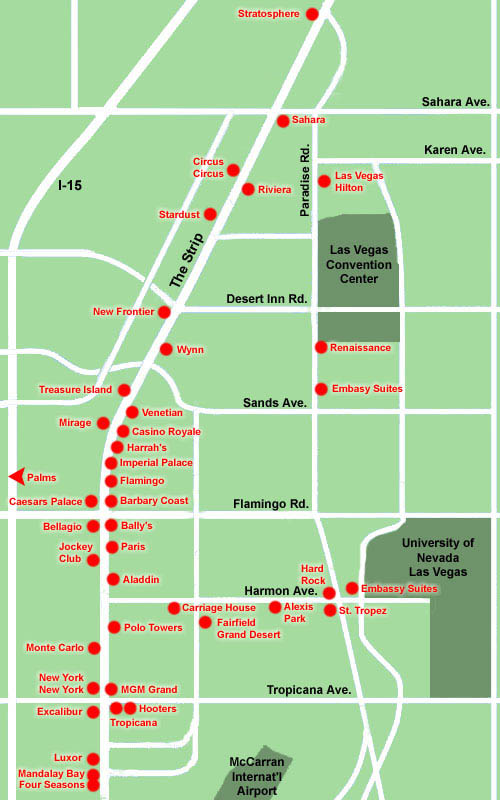 printable map vegas strip
