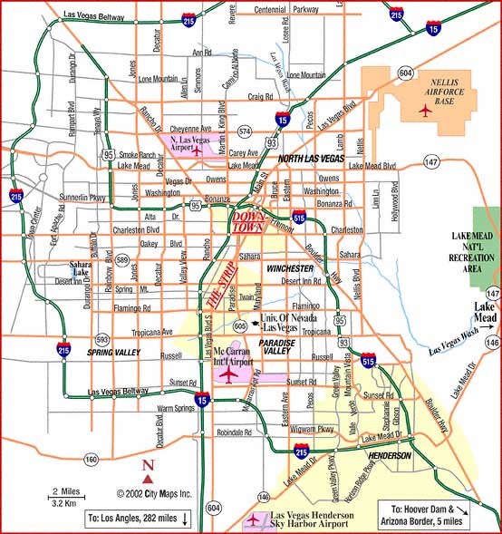 Map of Las Vegas