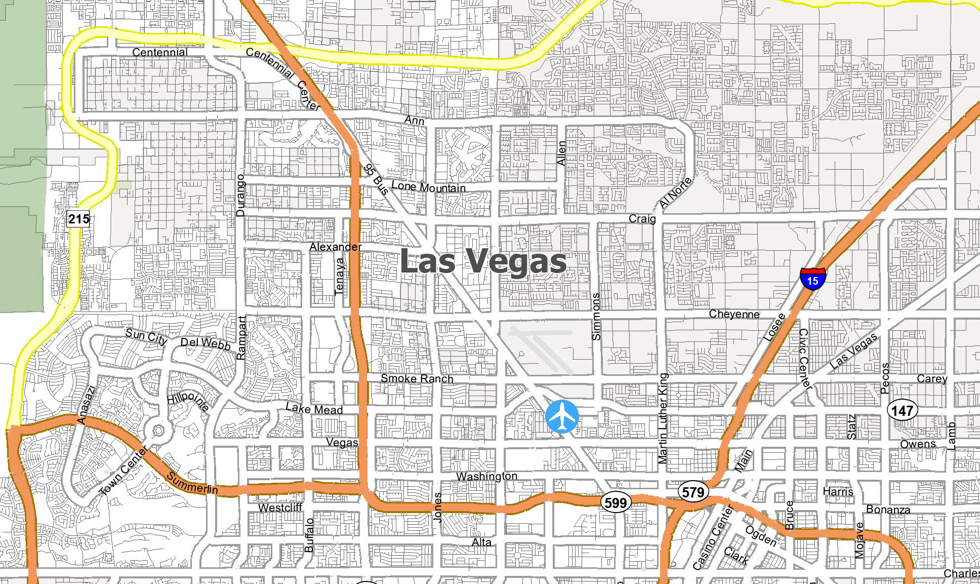 printable map vegas strip