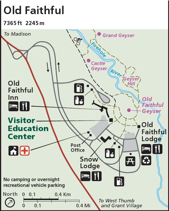 printable map yellowstone national park