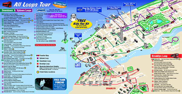 Detailed tourist map of New York City. New York City detailed ...