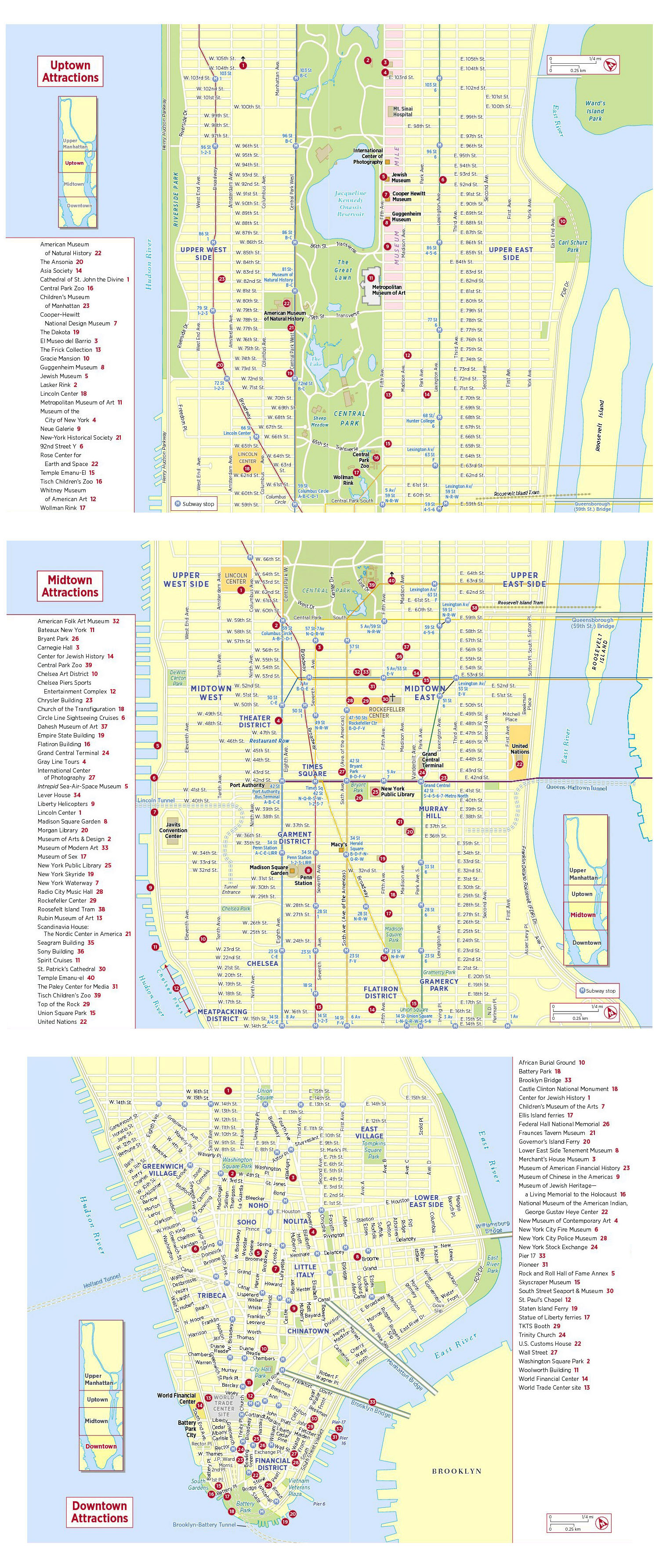 printable maps of manhattan for tourists
