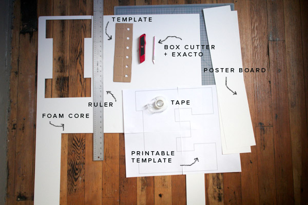 How to Make a Big Foam Marquee Number