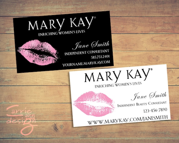 printable mary kay business cards