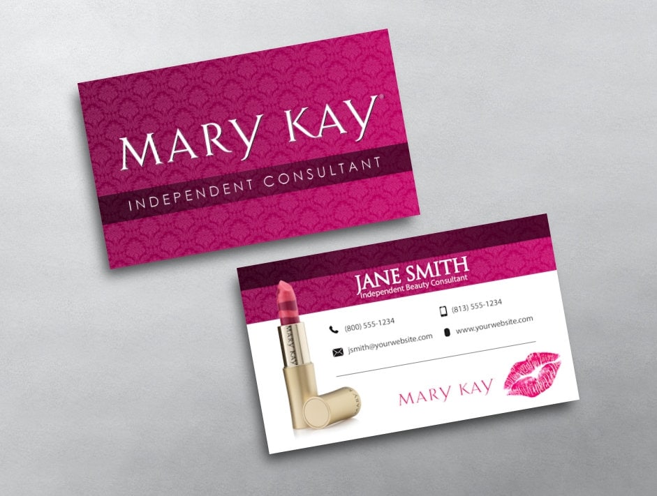 printable mary kay business cards
