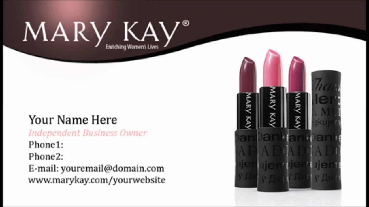 printable mary kay business cards