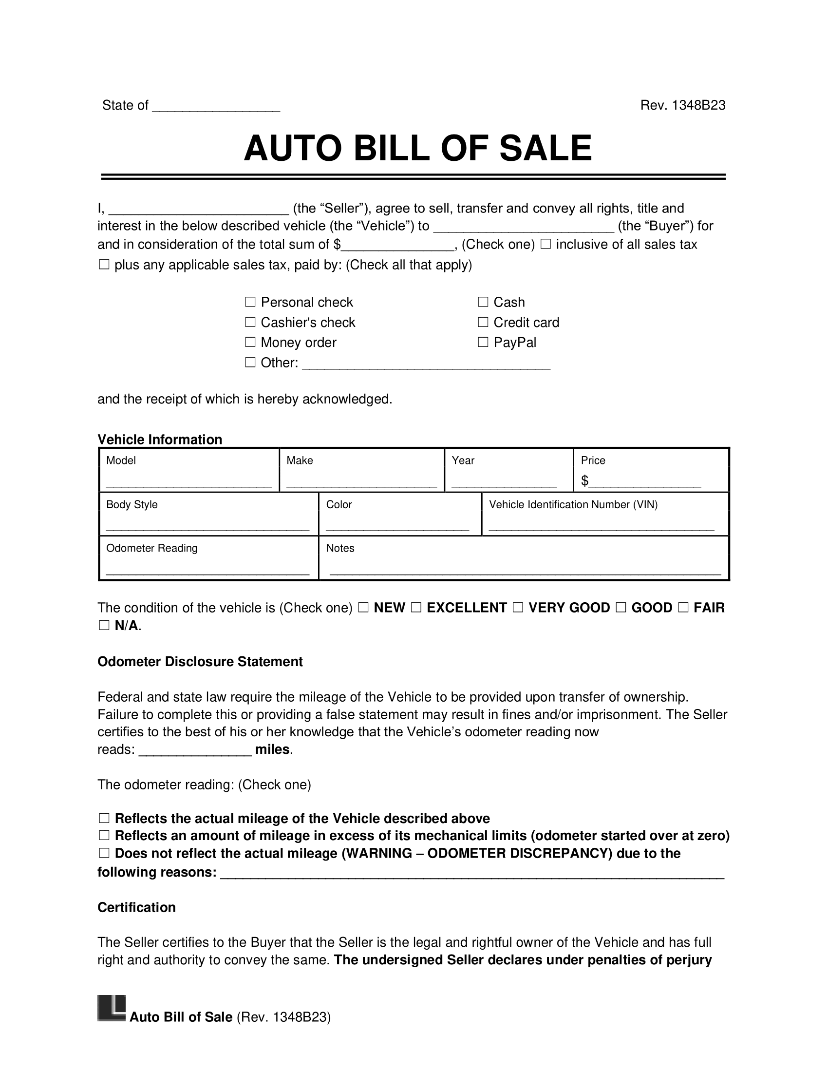 printable maryland bill of sale