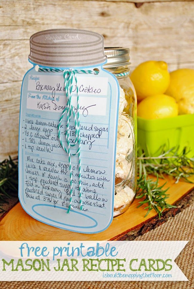 printable mason jar recipes