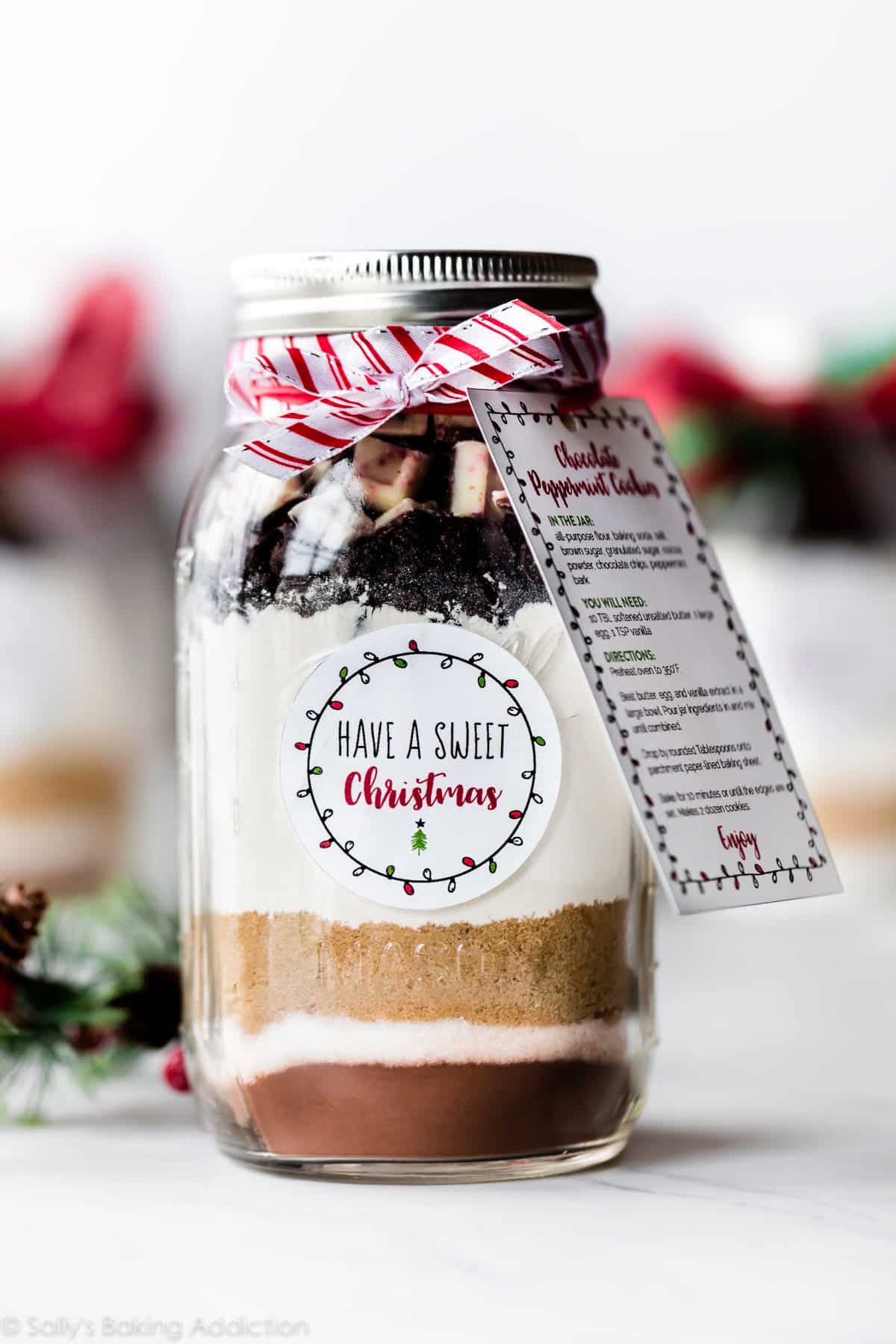 Christmas Cookies in a Jar &  Free Printable - Sallys Baking Addiction