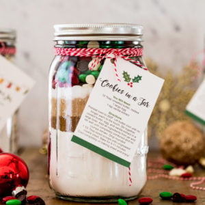 Giftable: Cookie Mix in a Jar (with Free Printable!) - Sugar Spun Run