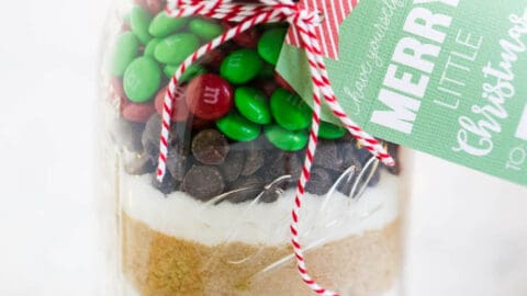 M& M Cookies in a Jar