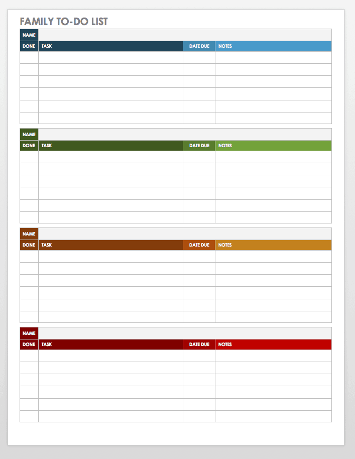 30+ Free Task and Checklist Templates | Smartsheet