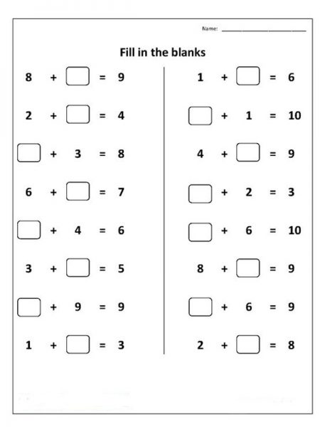 Free Printable Math Addition Worksheets For Kids - Worksheet School