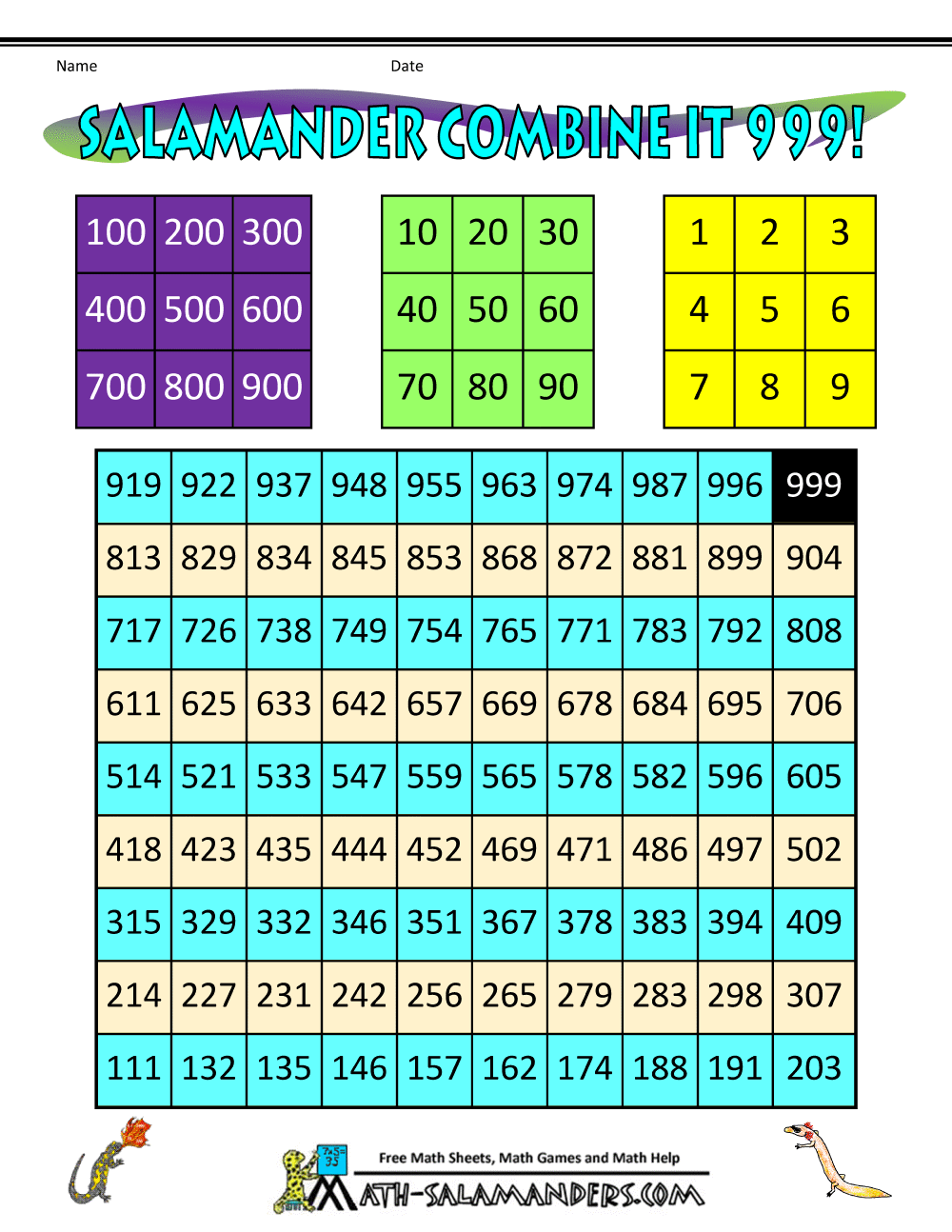 printable math board games for 2nd grade
