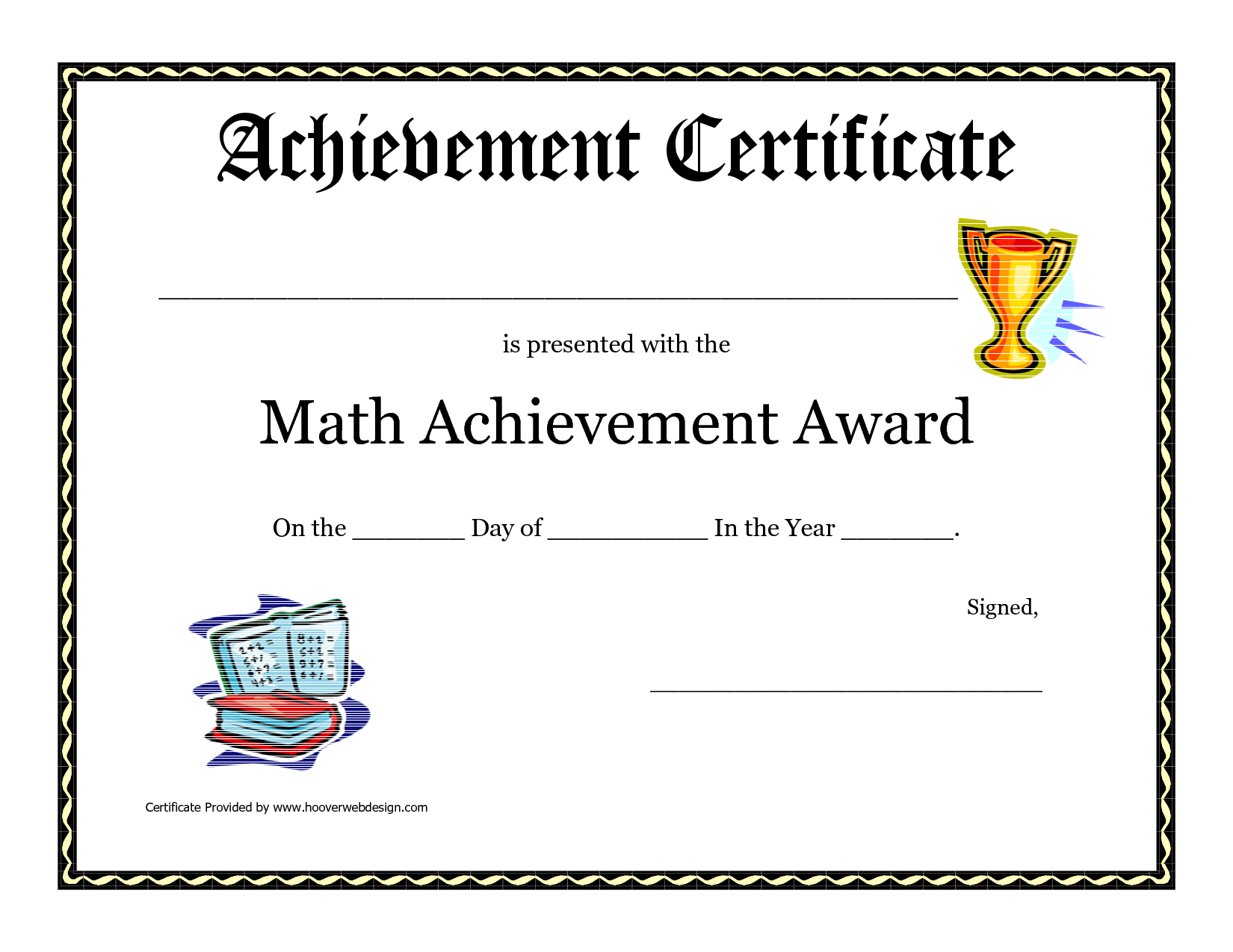 printable math certificates awards