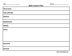 Printable Lesson Plan Template, FREE to download - Worksheets Library