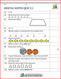 Printable Mental Maths Year 2 Worksheets