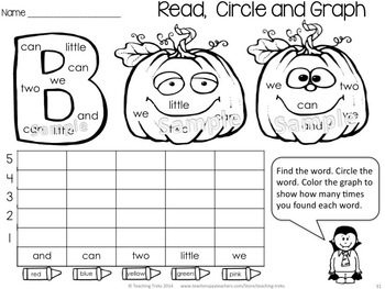 Halloween Activities: Halloween Math Worksheets and Halloween Literacy