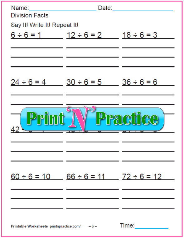 50+ Third Grade Division Worksheets ⭐ Kids Printable Division ...