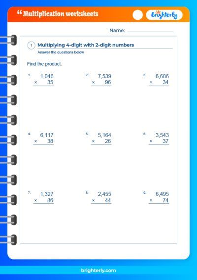 Free Printable 6th Grade Multiplication Worksheets [PDFs]
