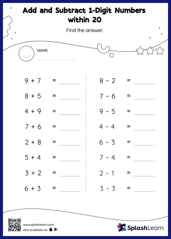 Free Printable Kindergarten Math Worksheets for Kids Online