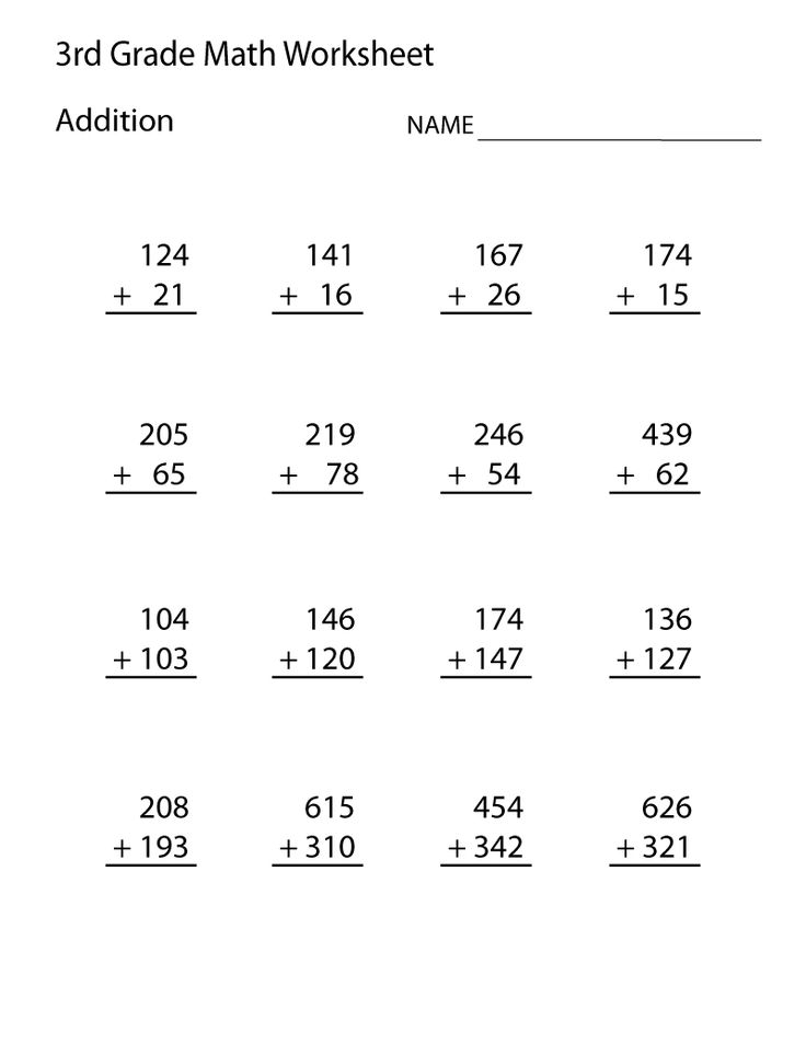 3rd Grade Math Worksheets - Best Coloring Pages For Kids | 2nd ...