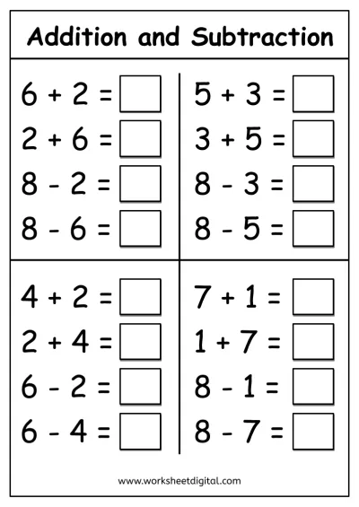 Math Worksheets - Worksheet Digital