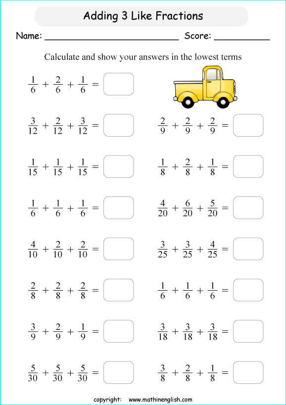 Printable primary math worksheet for math grades 1 to 6 based on ...