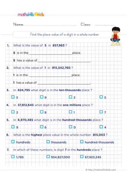 printable math worksheet grade 6