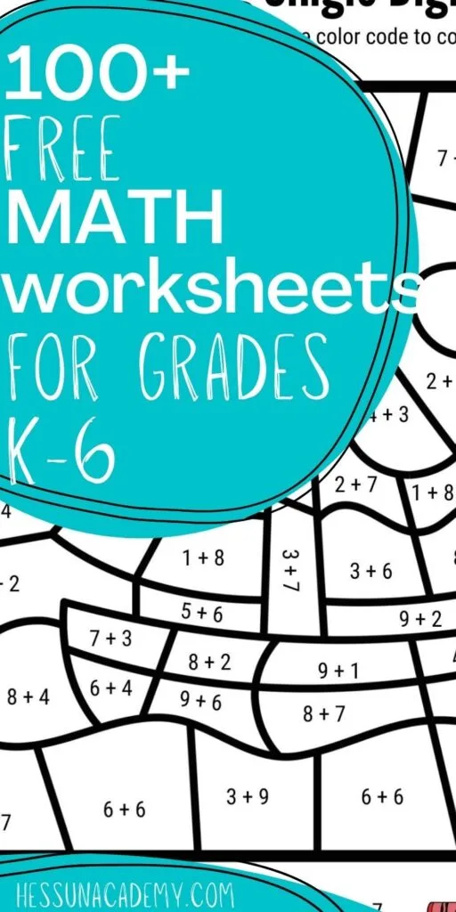 Free Printable Math Worksheets for K-6 - Hess UnAcademy
