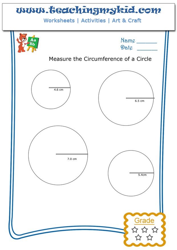 printable math worksheets circumference