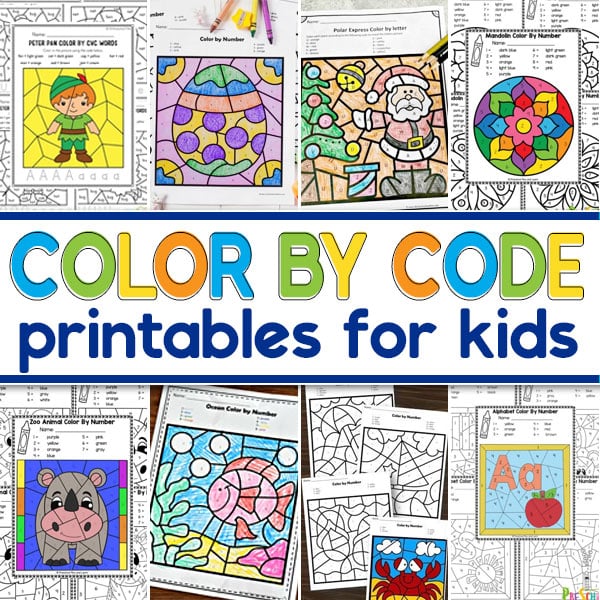printable math worksheets color by number