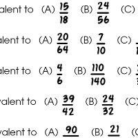 Equivalent Fractions Worksheets | Dr Mikes Math Games for Kids
