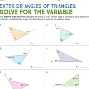 Printable 8.G.A Triangle Theorem Worksheets 