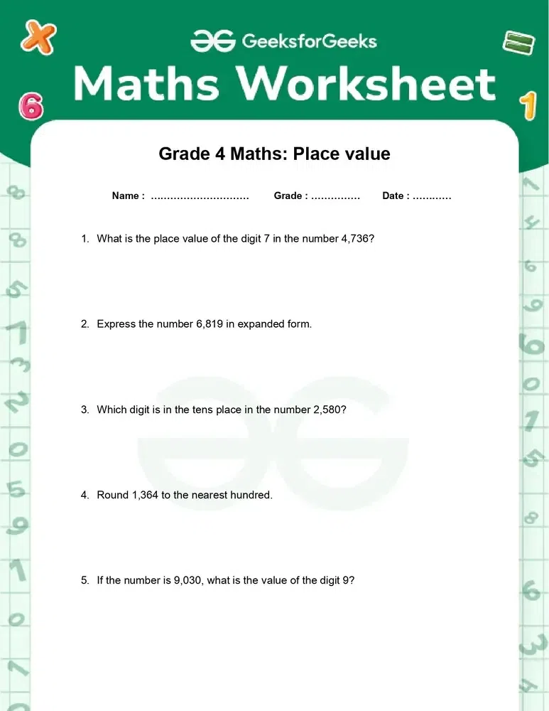 printable math worksheets grade 9 free