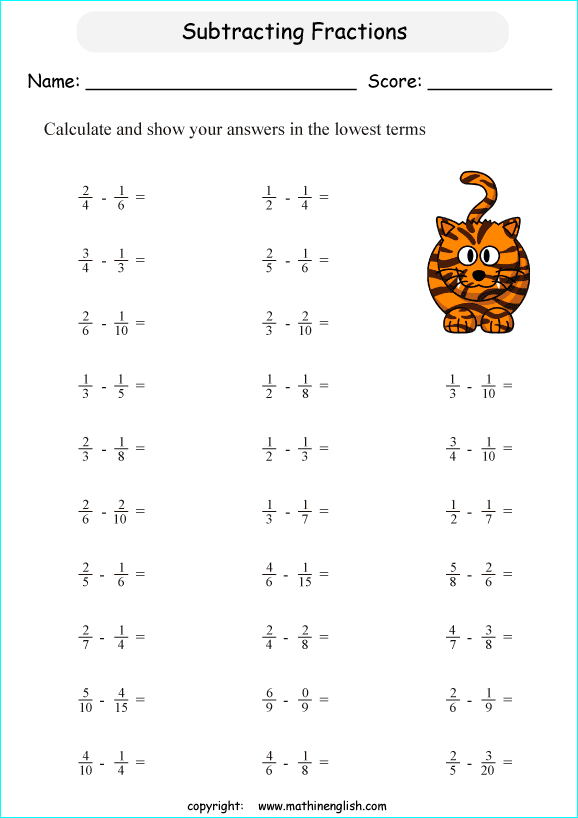 Printable primary math worksheet for math grades 1 to 6 based on ...