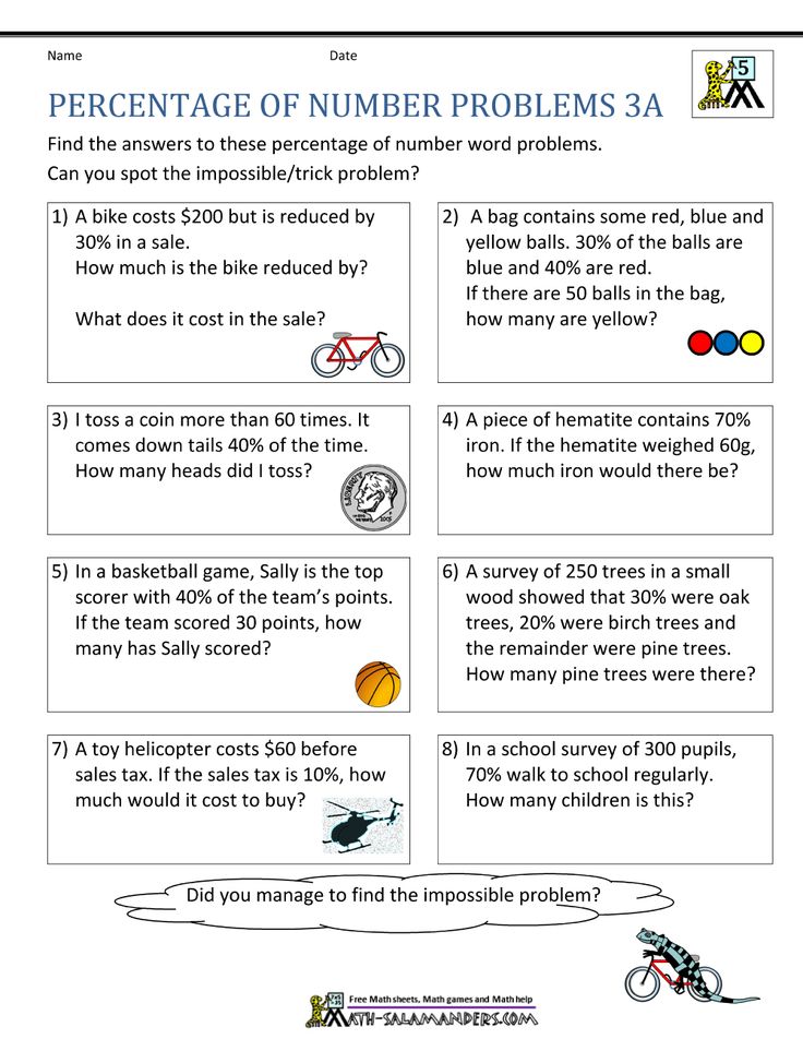 printable math worksheets on percentages