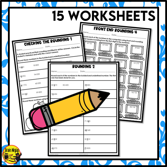 Rounding to 1 000 000 Math Worksheets | Paper | Grade 4 Grade 5