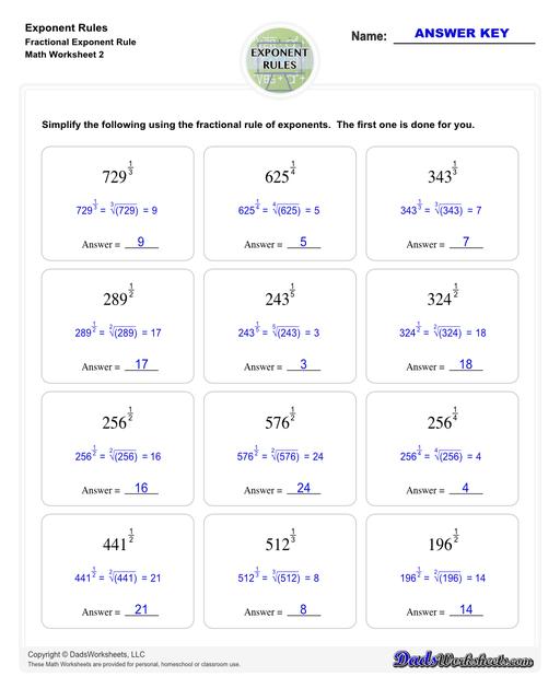 Free printable math worksheets power rule, Download Free printable math ...