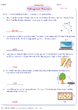 Pythagorean Theorem Worksheets - TheWorksheets.CoM - TheWorksheets Library