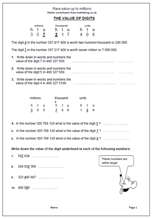 printable math worksheets uk