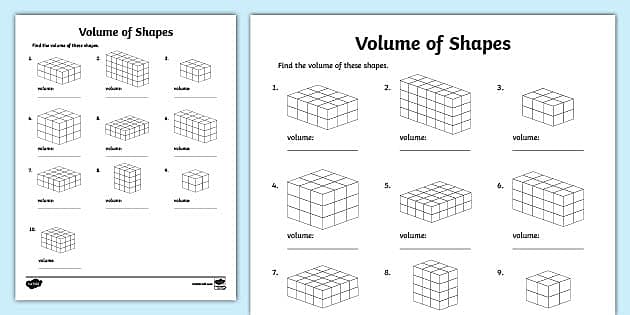 Volume Activities - Volume of Shapes - KS2 Maths