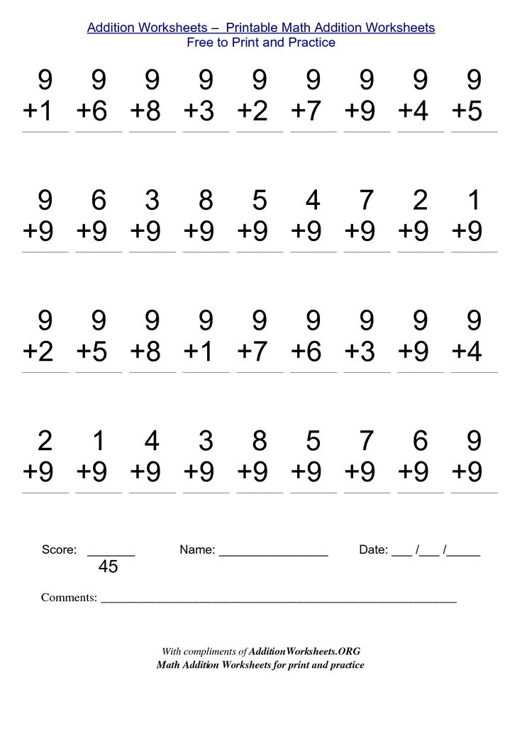 Math Worksheets for Free to Print | Math addition worksheets, 1st ...