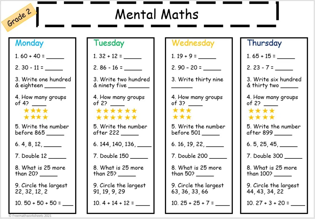 Grade 2 Word Problems | Free Worksheets | Printables