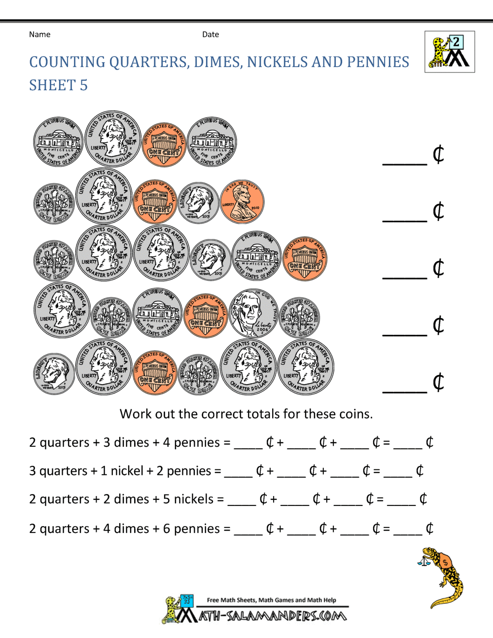 printable maths money worksheets
