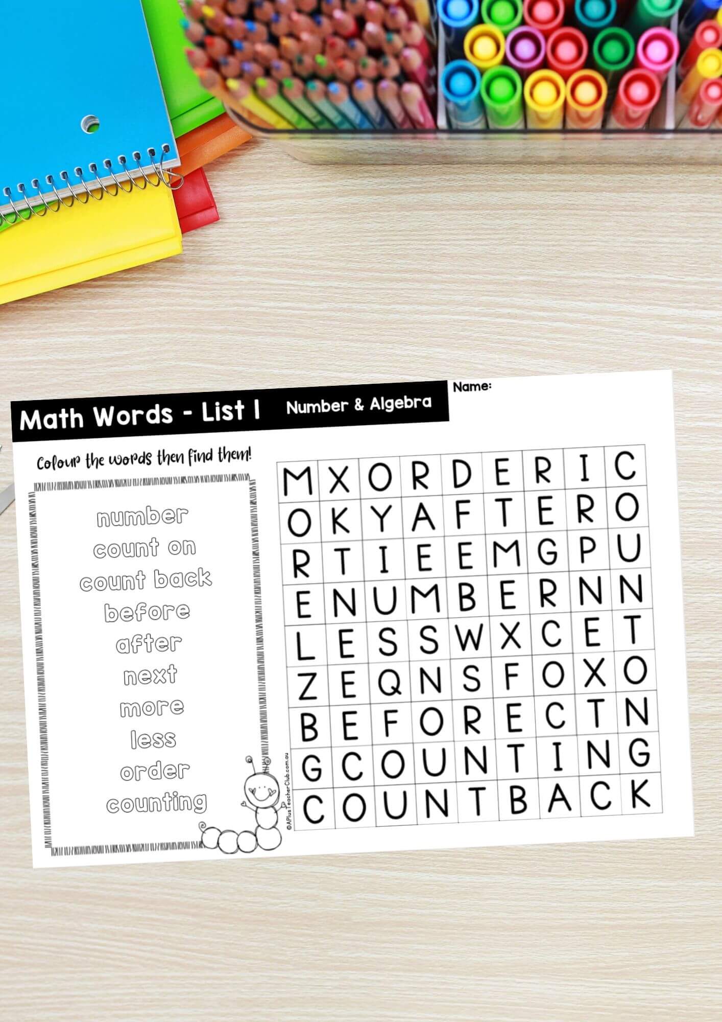 EYFS Math Vocabulary Printables - A Plus Teacher Club